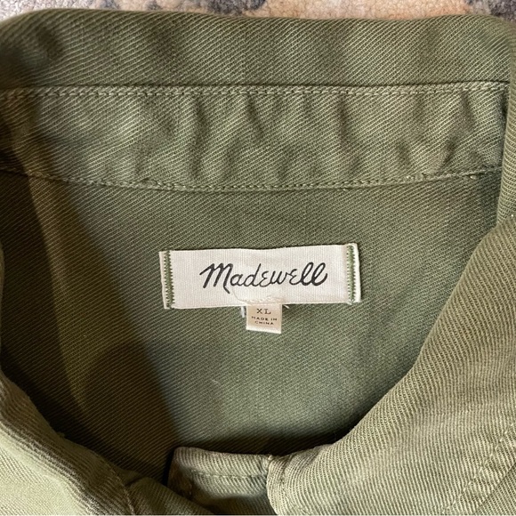 Olive Green Women's Jacket Madewell - Picture 2 of 6